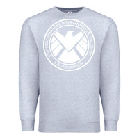 Heather Grey agents of shield Premium Sweatshirt - artisFamous