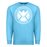 Ocean Blue agents of shield Premium Sweatshirt - artisFamous