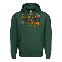 Sports Green one thankful grandpa Zipper Hoodie - JahusDesignShop