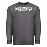 Charcoal Heather pyrex pattern Premium Sweatshirt - artisFamous