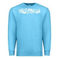 Ocean Blue pyrex pattern Premium Sweatshirt - artisFamous