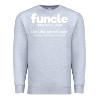 Heather Grey funcle definition Premium Sweatshirt - artisFamous