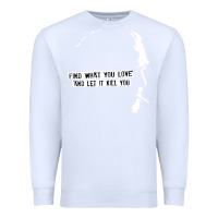 White charles bukowski Premium Sweatshirt - artisFamous