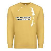 Antique Gold charles bukowski Premium Sweatshirt - artisFamous