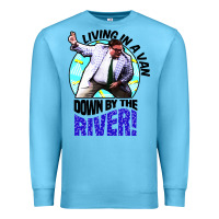 Ocean Blue chris farley   matt foley nostalgia Premium Sweatshirt - artisFamous