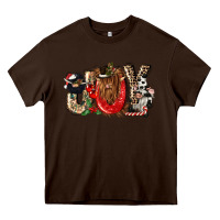 Chocolate Brown joy Heavy Core Tee - CowGirlArtShop