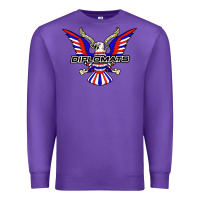 Purple diplomats music Premium Sweatshirt - artisFamous