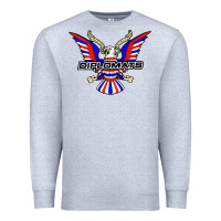 Heather Grey diplomats music Premium Sweatshirt - artisFamous