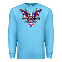 Ocean Blue diplomats music Premium Sweatshirt - artisFamous