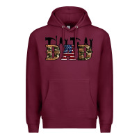 Burgundy fathers day Premium Hoodie - Artiststas