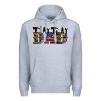 Heather Grey fathers day Premium Hoodie - Artiststas