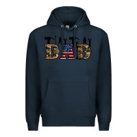 Navy fathers day Premium Hoodie - Artiststas