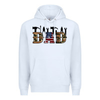 White fathers day Premium Hoodie - Artiststas