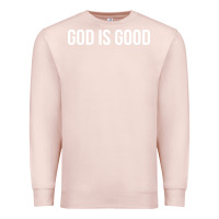Pale Pink god is good Premium Sweatshirt - artisFamous