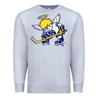 Heather Grey fighting saints Premium Sweatshirt - artisFamous