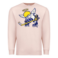 Pale Pink fighting saints Premium Sweatshirt - artisFamous