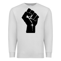 Dove Grey fist Premium Sweatshirt - artisFamous
