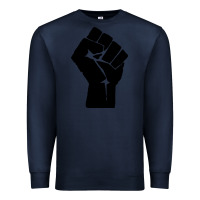 Navy fist Premium Sweatshirt - artisFamous