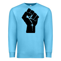 Ocean Blue fist Premium Sweatshirt - artisFamous