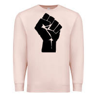 Pale Pink fist Premium Sweatshirt - artisFamous