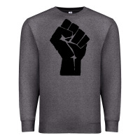 Charcoal Heather fist Premium Sweatshirt - artisFamous