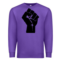 Purple fist Premium Sweatshirt - artisFamous