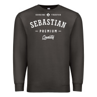 Smoke Sebastian Personalized Name Mens Birthday Premium Sweatshirt - artisFamous