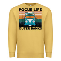 Antique Gold pogue life outer banks retro vintage Premium Sweatshirt - artisFamous