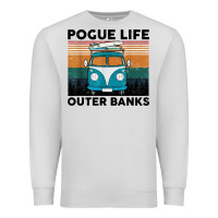 Dove Grey pogue life outer banks retro vintage Premium Sweatshirt - artisFamous