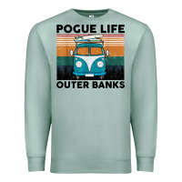 Seafoam pogue life outer banks retro vintage Premium Sweatshirt - artisFamous