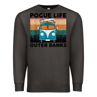Smoke pogue life outer banks retro vintage Premium Sweatshirt - artisFamous
