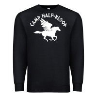 Black camp half blood Premium Sweatshirt - artisFamous