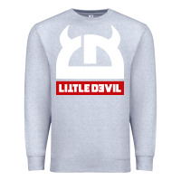 Heather Grey little devil Premium Sweatshirt - artisFamous
