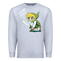 Heather Grey i’m not zelda Premium Sweatshirt - artisFamous