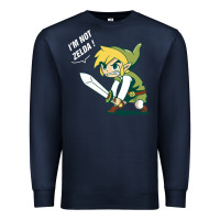Navy i’m not zelda Premium Sweatshirt - artisFamous