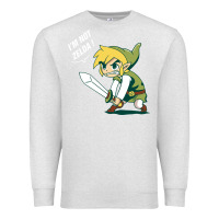 Oatmeal Heather i’m not zelda Premium Sweatshirt - artisFamous