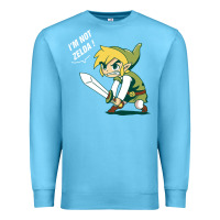 Ocean Blue i’m not zelda Premium Sweatshirt - artisFamous