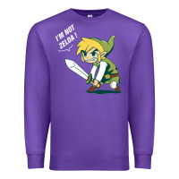 Purple i’m not zelda Premium Sweatshirt - artisFamous