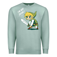 Seafoam i’m not zelda Premium Sweatshirt - artisFamous