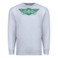 Heather Grey wingstop Premium Sweatshirt - artisFamous