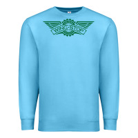 Ocean Blue wingstop Premium Sweatshirt - artisFamous