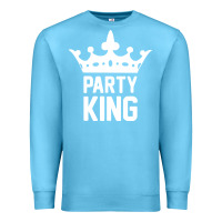 Ocean Blue party king Premium Sweatshirt - artisFamous