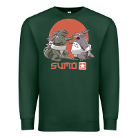 Sports Green sumo pop Premium Sweatshirt - artisFamous