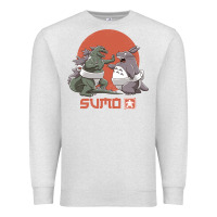 Oatmeal Heather sumo pop Premium Sweatshirt - artisFamous