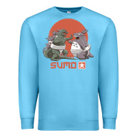 Ocean Blue sumo pop Premium Sweatshirt - artisFamous
