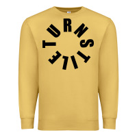 Antique Gold TURNSTILE BLACK ON WHITE Premium Sweatshirt - artisFamous
