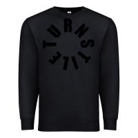 Black TURNSTILE BLACK ON WHITE Premium Sweatshirt - artisFamous