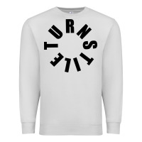 Dove Grey TURNSTILE BLACK ON WHITE Premium Sweatshirt - artisFamous