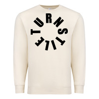 Turnstile Black On White Premium Sweatshirt | Teevron