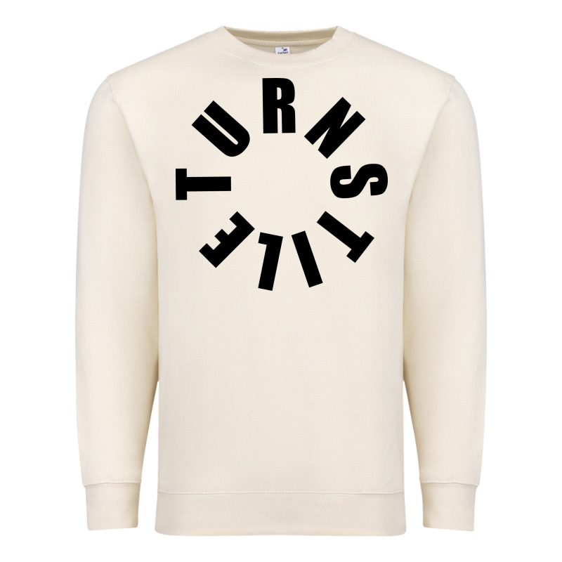 Turnstile Black On White Premium Sweatshirt by artisFamous | Teevron